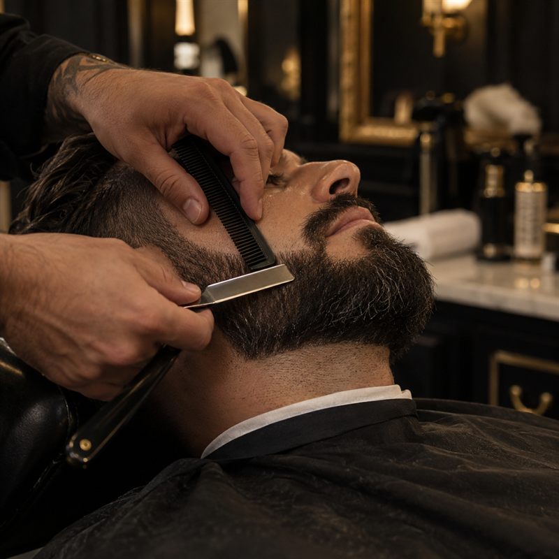 Imagen ilustrativa de un perfilado de barba
